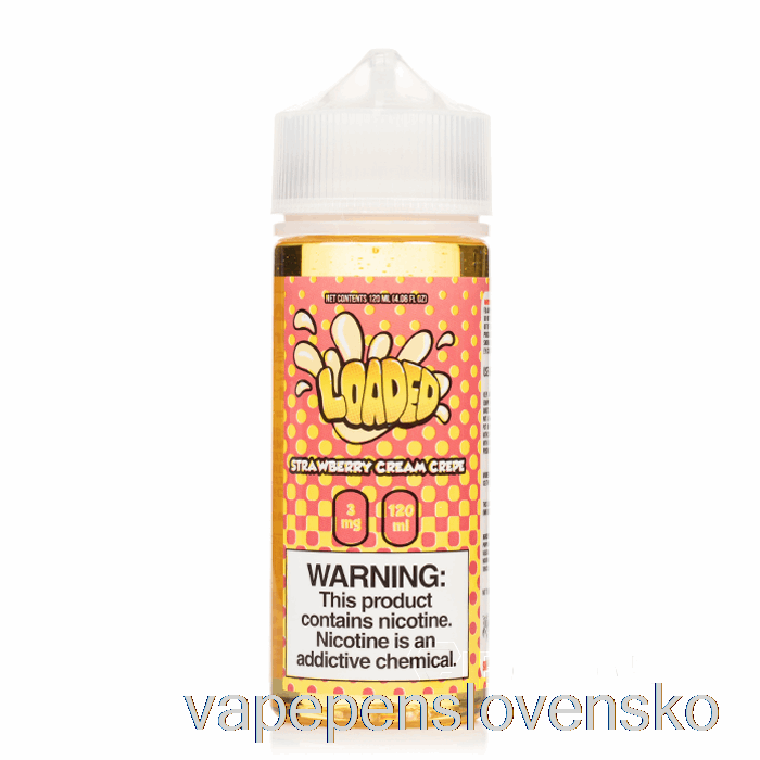 Jahodový Krémový Krep - Naložený E-liquid - Neľútostné Výpary - 120ml 0mg Vape Shop Bratislava